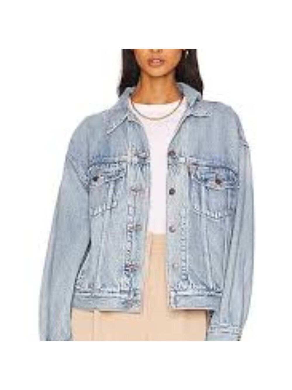 Revolve GRLFND  Daria Oversized Jean Jacket Colour Tumbleweed  Size XS
